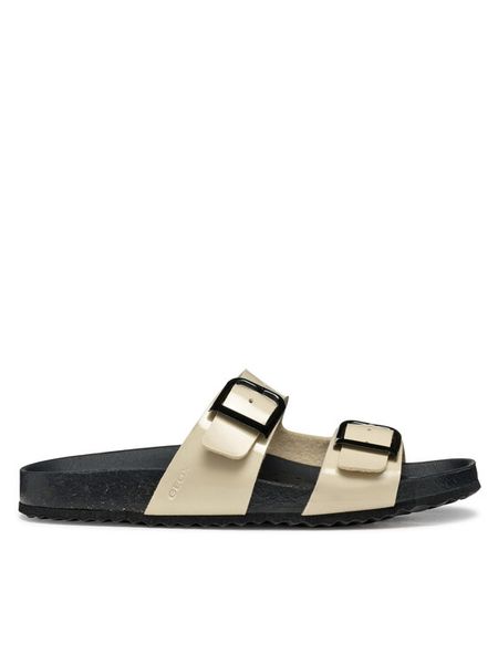 Geox Klapki D Brionia R D55Y3M 000HH C6738 Beżowy. Brązowe klapki Geox, bez wzorów, ze skóry, bez obcasa. Za 189.99 zł.