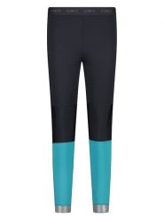 CMP Legginsy w kolorze czarno-turkusowym do biegania rozmiar: 42. Czarne legginsy CMP, bez wzorów, z materiału. Za 131.60 zł.