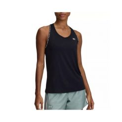 Damski tank top Under Armour Tech Knockout. Białe topy Under Armour, bez wzorów, z materiału, bez kołnierzyka, bez ramiączek. Za 149.05 zł.