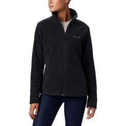 Bluza polarowa turystyczna damska Columbia Fast Trek II. Czarne bluzy Columbia, l, bez wzorów, z polaru, bez kaptura. Za 155.99 zł.