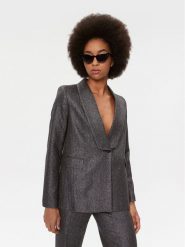 TWINSET Marynarka 232TT2453 Szary Regular Fit. Szare marynarki i żakiety Twinset, bez wzorów, z wełny. Za 1,519.00 zł.