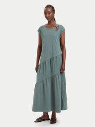 Liu Jo Sport Sukienka codzienna TA6237 J3855 Zielony ciemny Relaxed Fit. Zielone sukienki Liu Jo Sport, na co dzień, m, bez wzorów, z bawełny, sportowe, bez kołnierzyka, bez ramiączek, proste. Za 599.99 zł.