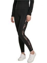 Urban Classics Legginsy w kolorze czarnym rozmiar: L. Czarne legginsy Urban Classics, l, bez wzorów, z koronki. Za 48.95 zł.