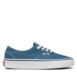 Tenisówki Vans. Niebieskie trampki Vans, bez wzorów, bez zapięcia. Za 199.99 zł.