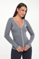 Kardigan damski wełniany prążkowany ELISABETTA FRANCHI. Kardigany Elisabetta Franchi, bez wzorów, prążkowane. Za 1,369.00 zł.