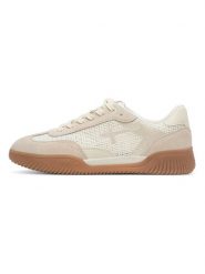 Tamaris Sneakersy w kolorze beżowym rozmiar: 39. Brązowe trampki Tamaris, bez wzorów, z materiału, bez zapięcia. Za 149.31 zł.