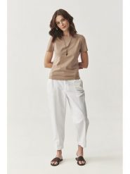 TATUUM Koszulka w kolorze beżowym rozmiar: M. Brązowe bluzki Tatuum, m, bez wzorów, z bawełny, bez kołnierzyka, bez ramiączek. Za 92.64 zł.