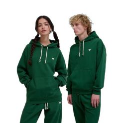Bluza z kapturem Hummel Loose Bee. Zielone bluzy Hummel, s, bez wzorów, z bawełny, z kapturem. Za 216.45 zł.