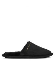 Tommy Hilfiger Kapcie Soft House Shoe FW0FW08853 Czarny. Czarne obuwie domowe TOMMY HILFIGER, bez wzorów, z materiału, bez zapięcia. Za 169.99 zł.