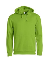 Clique Basic Hoody bluza z kapturem unisex lekka – light green. Zielone bluzy CLIQUE, s, bez wzorów, z bawełny, z kapturem. Za 173.55 zł.