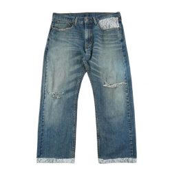 Damskie jeansy z koronką. Niebieskie jeansy Levi's®, l, bez wzorów. Za 170.36 zł.