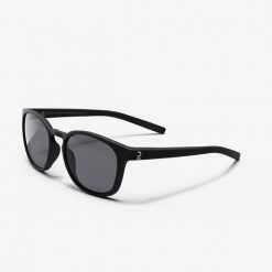 Okulary przeciwsłoneczne kat. 3 MH 160. Czarne okulary przeciwsłoneczne DECATHLON, bez wzorów, z poliamidu, sportowe. Za 69.99 zł.
