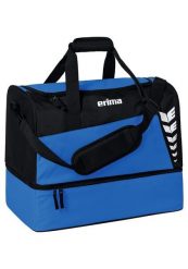 Torba sportowa z dolną przegrodą Erima Six Wings. Czarne torby na ramię Erima, bez wzorów, z poliesteru, sportowe, na ramię, z nadrukiem, bez dodatków. Za 138.50 zł.