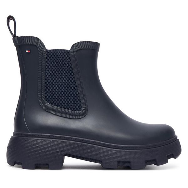 Kalosze Tommy Hilfiger. Niebieskie kalosze TOMMY HILFIGER, bez wzorów. Za 449.99 zł.