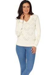 WITT WEIDEN Sweter w kolorze kremowym rozmiar: 52. Brązowe swetry WITT WEIDEN, bez wzorów, bez ramiączek. Za 39.99 zł.