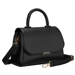 Listonoszka damska mała czarna torebka crossbody ze skóry ekologicznej Peterson PTN MX01-F. Czarne torby na ramię Peterson, bez wzorów, ze skóry ekologicznej, do ręki, małe, bez dodatków. Za 94.99 zł.