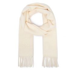 Szalik LAUREN RALPH LAUREN. Białe szaliki Lauren Ralph Lauren, bez wzorów. Za 689.99 zł.