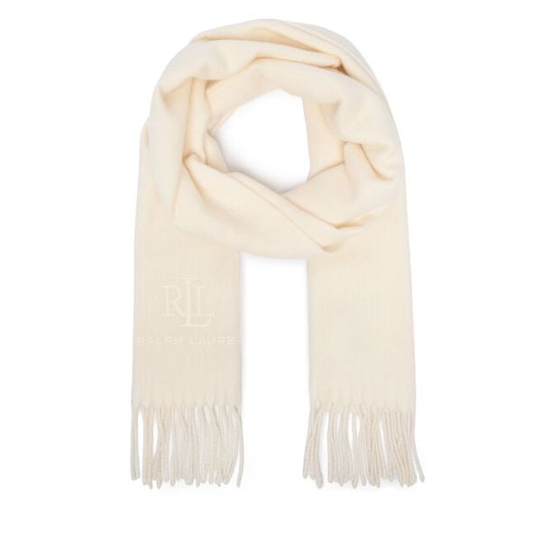 Szalik LAUREN RALPH LAUREN. Białe szaliki Lauren Ralph Lauren, bez wzorów. Za 689.99 zł.