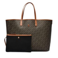 Torebka Tommy Hilfiger. Czarne shopper TOMMY HILFIGER, bez wzorów, bez dodatków. Za 949.99 zł.