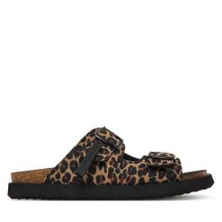 Klapki D.Franklin. Brązowe klapki D.Franklin, bez wzorów, bez obcasa. Za 399.99 zł.