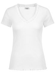 Sublevel Koszulka w kolorze białym rozmiar: S. Białe bluzki Sublevel, s, bez wzorów, z koronki, bez kołnierzyka, bez ramiączek. Za 48.62 zł.