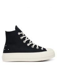 Converse Trampki Chuck Taylor All Star Lift Platform Beads A17787C Czarny. Czarne trampki Converse, bez wzorów, z materiału, bez zapięcia. Za 449.99 zł.