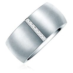 Rafaela Donata Stal nierdzewna Zdobienie kryształkami Swarovski® Pierścionki 1 ct Damski. Białe pierścionki Rafaela Donata, srebrne. Za 289.99 zł.