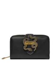 Just Cavalli Duży Portfel Damski 79RA5PA4 ZSA89 Czarny. Czarne portfele Just Cavalli, bez wzorów, ze skóry. Za 319.99 zł.