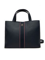 Tommy Hilfiger Torebka AW0AW16873 Granatowy. Niebieskie torebki klasyczne TOMMY HILFIGER, bez wzorów, ze skóry, bez dodatków. Za 599.99 zł.