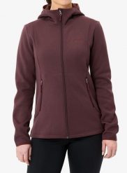 Bluza z kapturem damska Vaude Idris Fleece Hoody. Czerwone bluzy Vaude, l, bez wzorów, z materiału, z kapturem. Za 362.99 zł.