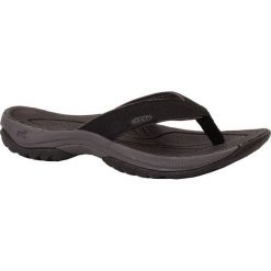 KEEN Damskie kapcie Kona Flip Black /Magnet (rozmiar 38). Czarne obuwie domowe Keen, bez wzorów, bez zapięcia. W wyprzedaży za 163.00 zł.