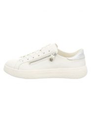 Think! Skórzane sneakersy w kolorze kremowym rozmiar: 42. Brązowe trampki Think!, bez wzorów, bez zapięcia. Za 348.45 zł.