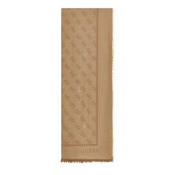 Szal Guess. Brązowe szaliki Guess, z aplikacjami. Za 234.99 zł.
