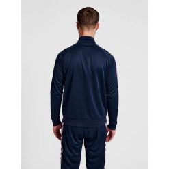 Bluza dresowa zapinana na zamek błyskawiczny Hummel IC Lerby Poly. Niebieskie bluzy Hummel, xs, bez wzorów, z dresówki, bez kaptura. Za 273.50 zł.