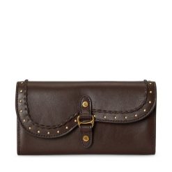 Portfel LAUREN RALPH LAUREN. Brązowe portfele Lauren Ralph Lauren, bez wzorów. Za 839.99 zł.