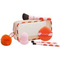 Zestaw pędzli i akcesoriów do makijażu - 3 pędzle do twarzy i oczu + 2 gąbki. Pędzle SEPHORA COLLECTION. Za 149.00 zł.