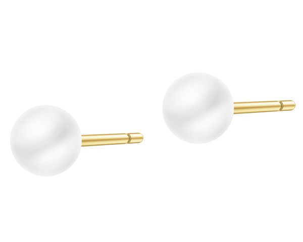 Złote kolczyki z perłami. Żółte kolczyki Apart, złote. Za 859.00 zł.