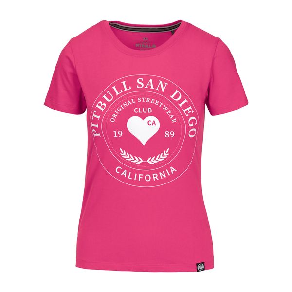 Koszulka damskie Pitbull Heartie. Czerwone koszulki sportowe PITBULL, bez wzorów, bez ramiączek. Za 59.99 zł.