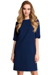 Stylove Sukienka w kolorze granatowym rozmiar: S. Niebieskie sukienki Stylove, s, bez wzorów, bez kołnierzyka, bez ramiączek, mini. Za 101.23 zł.