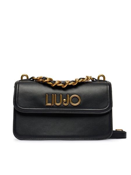 Liu Jo Torebka AA6121 E0958 Czarny. Czarne listonoszki Liu Jo, bez wzorów, ze skóry, bez dodatków. Za 382.99 zł.