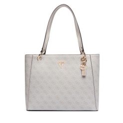 Torebka Guess. Białe shopper Guess, z aplikacjami, bez dodatków. Za 674.99 zł.