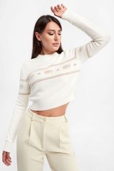 Sweter z wełną CHIARA FERRAGNI. Swetry Chiara Ferragni, l, bez wzorów, z wełny, bez ramiączek. W wyprzedaży za 660.87 zł.