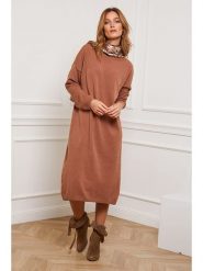Joséfine Sukienka dzianinowa "Estudiente" w kolorze karmelowym rozmiar: XL. Brązowe sukienki Joséfine, xl, bez wzorów, z dzianiny, bez kołnierzyka, bez ramiączek, maxi. Za 216.95 zł.