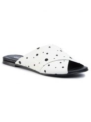 QUAZI Klapki QZ-58-04-000534 Biały. Białe klapki QUAZI, bez wzorów, ze skóry, bez obcasa. Za 189.99 zł.