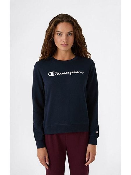 Champion Bluza w kolorze granatowym rozmiar: S. Niebieskie bluzy Champion, s, bez wzorów, z bawełny, bez kaptura. Za 105.38 zł.