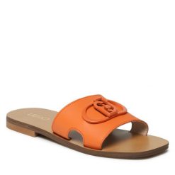 Klapki Liu Jo. Brązowe klapki Liu Jo, bez wzorów, bez obcasa. Za 689.99 zł.