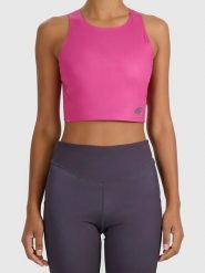 4F Top sportowy w kolorze różowym rozmiar: XS. Różowe koszulki sportowe 4f, bez wzorów, z materiału, bez ramiączek, outdoorowe. Za 74.63 zł.