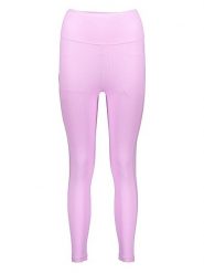 Adidas Legginsy sportowe "Yoga Studio Luxe Wind" w kolorze jasnoróżowym rozmiar: L. Różowe legginsy Adidas, l, bez wzorów, z materiału, z podwyższonym stanem, outdoorowe. Za 132.05 zł.