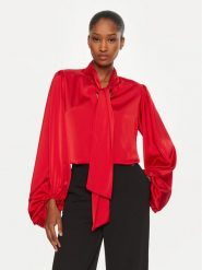 Rinascimento Bluzka CFC0121009003 Czerwony Regular Fit. Czerwone bluzki Rinascimento, l, bez wzorów, z syntetyku, bez kołnierzyka, bez ramiączek. Za 399.99 zł.