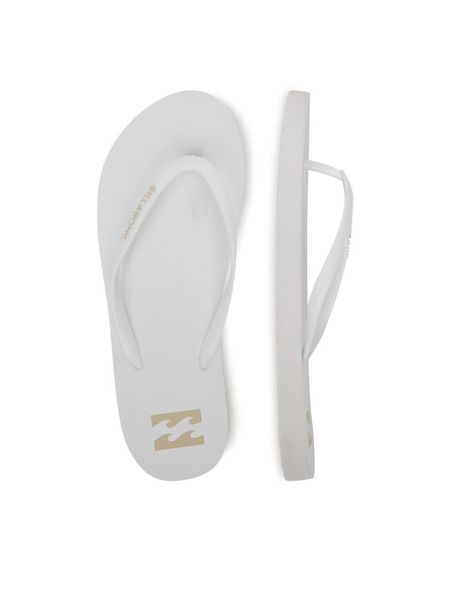 Billabong Japonki 800269A Biały. Białe klapki Billabong, bez wzorów, z materiału, bez obcasa. Za 59.99 zł.